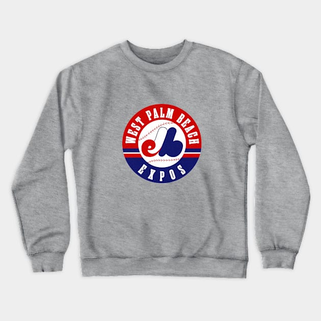 Vintage West Palm Beach Expos Baseball 1969 Crewneck Sweatshirt by LocalZonly